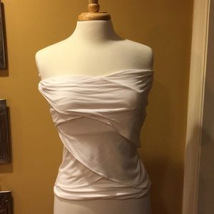 White House/Black Market Strapless Top Size Small